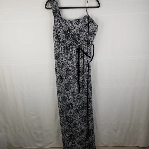 En Focus one shoulder paisley maxi dress size 20W - Picture 1 of 6